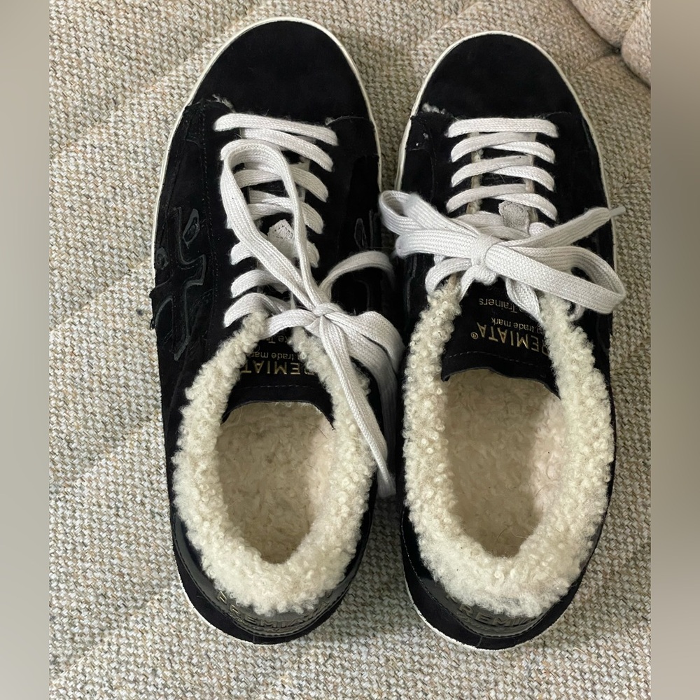 PREMIATA Black suede Women's "Steven" Sneakers, sz 40 (US 9) - Picture 6 of 8